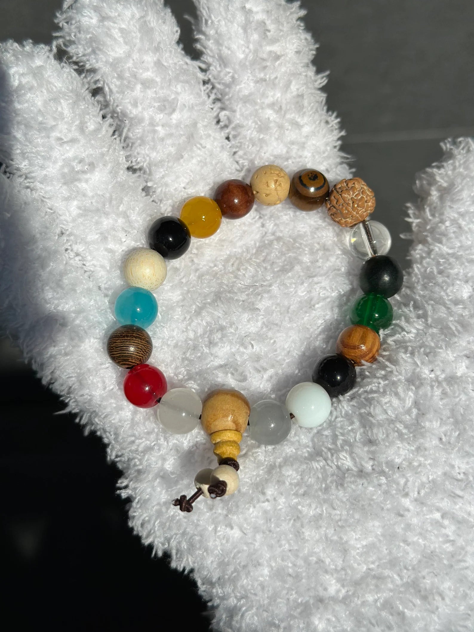 18 Bodhi Seeds Bracelet | Natural Mala Beads | Spiritual Energy | Good Fortune | Healing |Feng Shui | Peace & Love