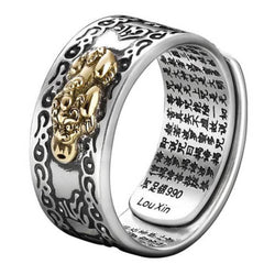 Feng Shui Pixiu Mantra Ring