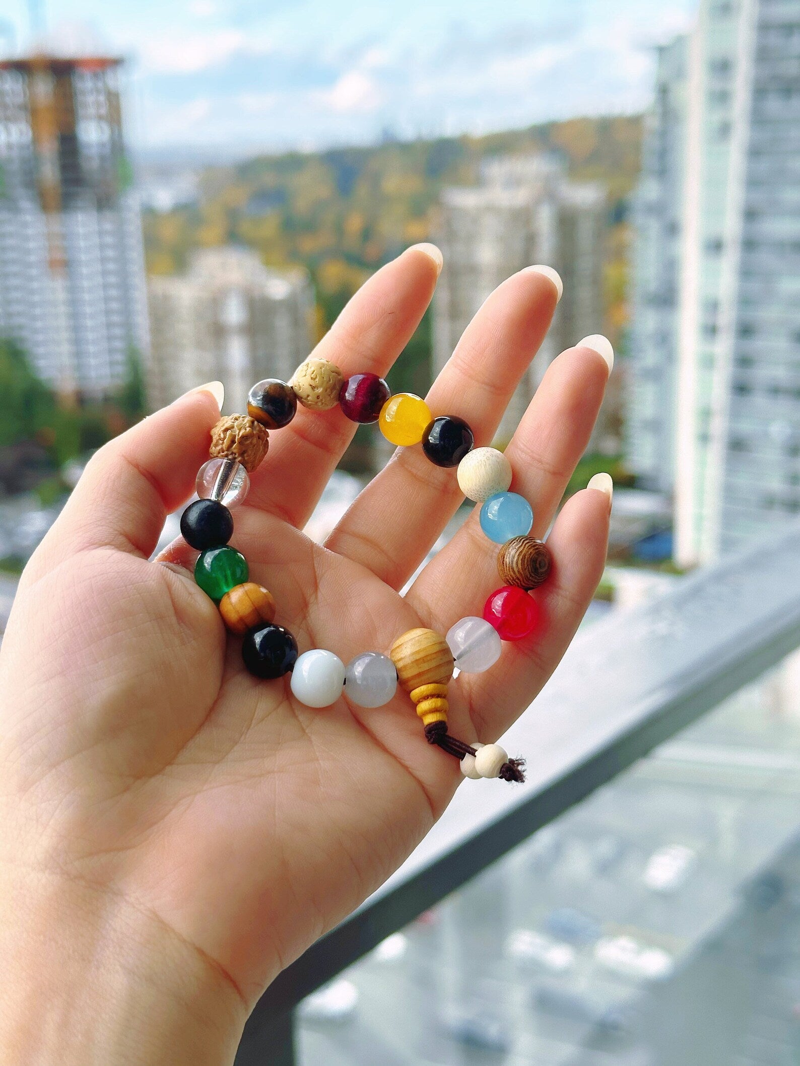 18 Bodhi Seeds Bracelet | Natural Mala Beads | Spiritual Energy | Good Fortune | Healing |Feng Shui | Peace & Love